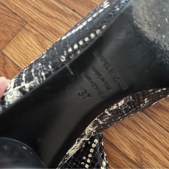 Isabel Marant Danae Python Snake Chelsea Boots Bootie sz 37 EUC - Picture 5 of 9